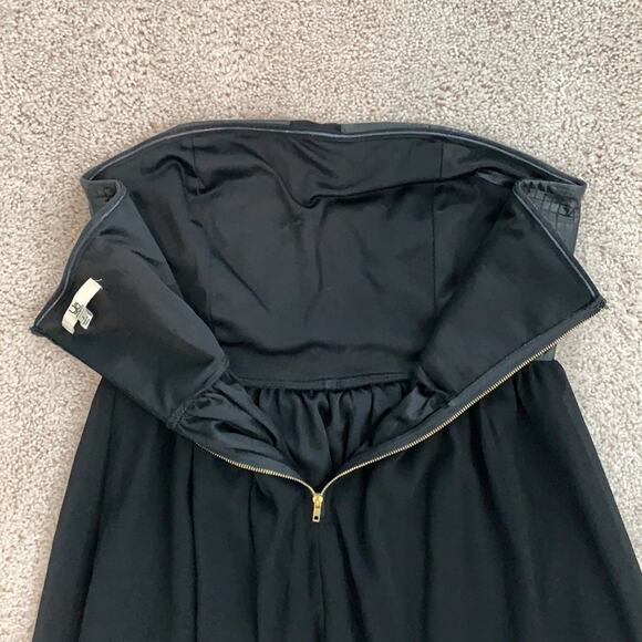 Ya Los Angeles Black Strapless Mini Dress Sz L - Picture 8 of 10